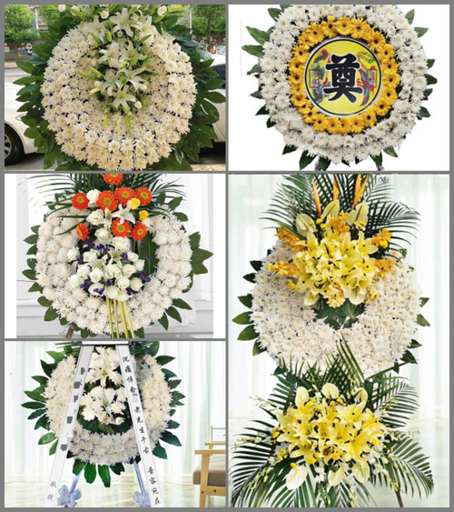 湖北黄冈市黄梅县大河镇杨凼村花圈速递